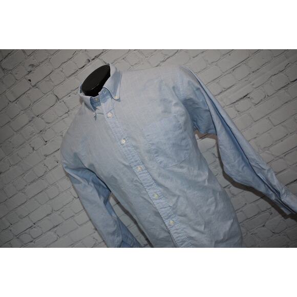 B-D BAGGIES Dress Shirt Men XL Classic Fit Cotton Blue Striped Made in The USA - Picture 7 of 7